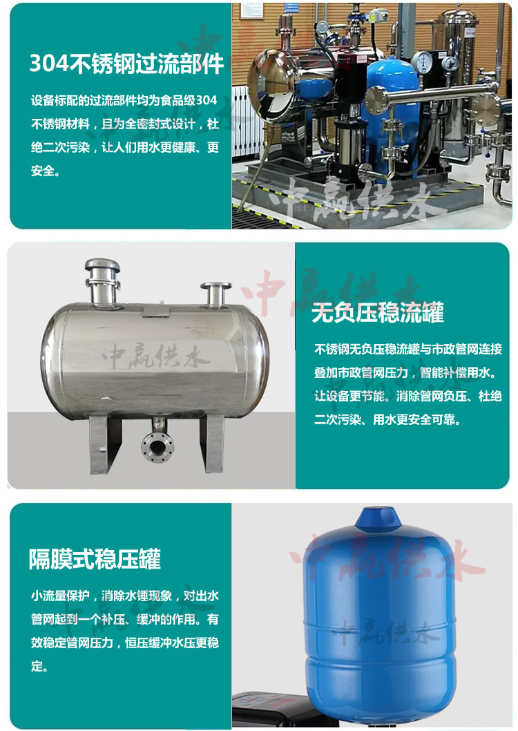 無負(fù)壓無吸程供水設(shè)備特點 無負(fù)壓無吸程供水設(shè)備特點